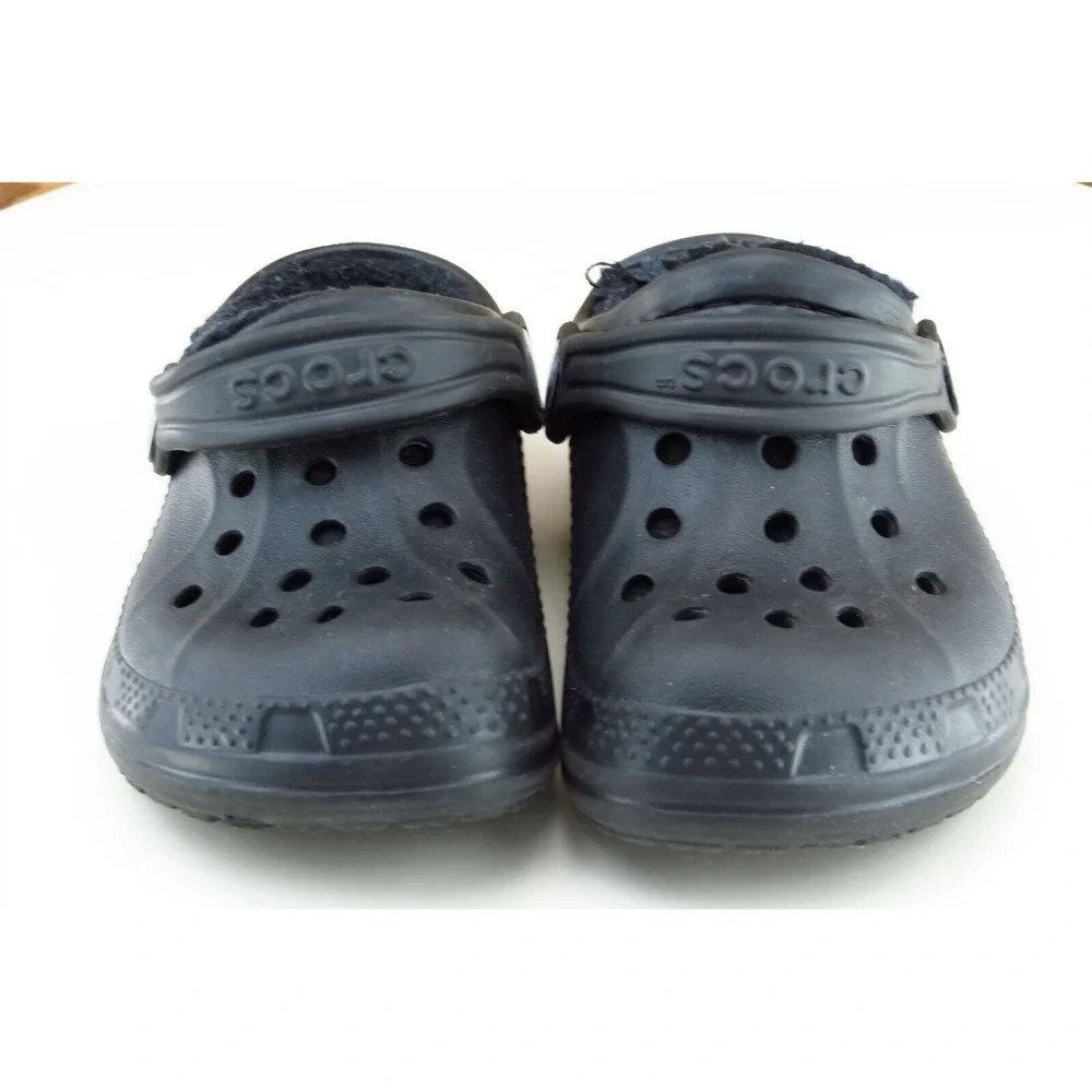 Crocs Toddler Boys Classic Clogs Size 6-7‎ Black Synthetic Easy-On Comfort
